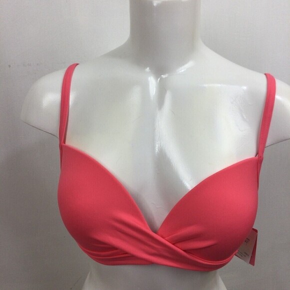 Kate Spade Women Bright Peony Spring Twisted Tie Bikini Bra Top S20280 Large NWT - Picture 8 of 11